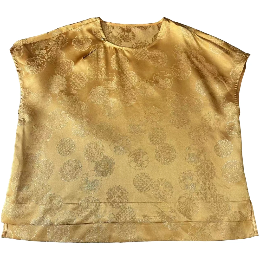 【金通正娟小上衣】100桑蚕丝【金线除外】国风经典香云纱新中式女式