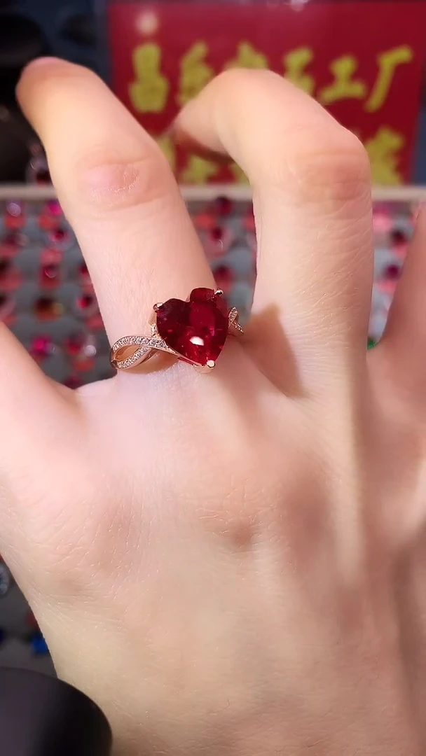 【闪购商品】红宝石戒指银S925镶嵌1111111