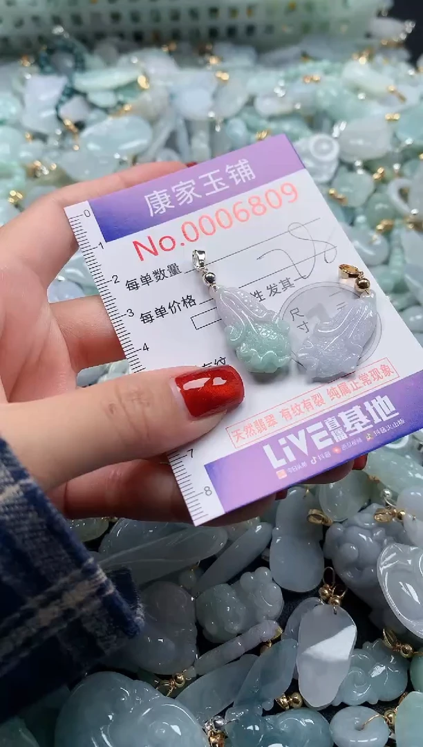 翡翠未镶嵌吊坠(不含链)6809