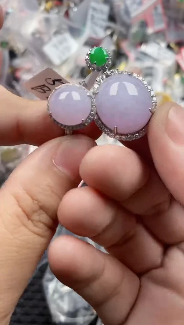 银S925镶嵌戒指翡翠888    3