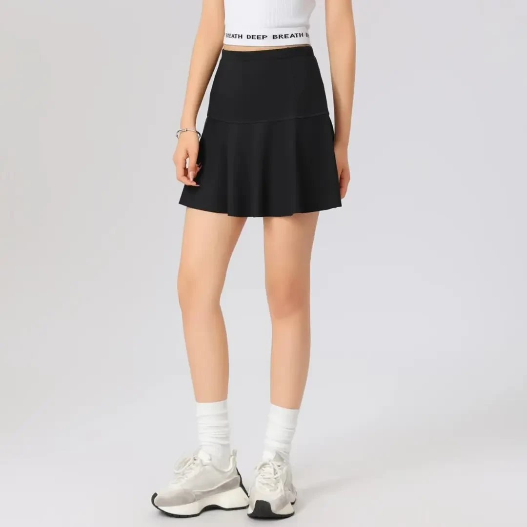 AMASS/阿玛施春夏新款短裙A散摆瑜伽运动气质显瘦半身裙女-520024