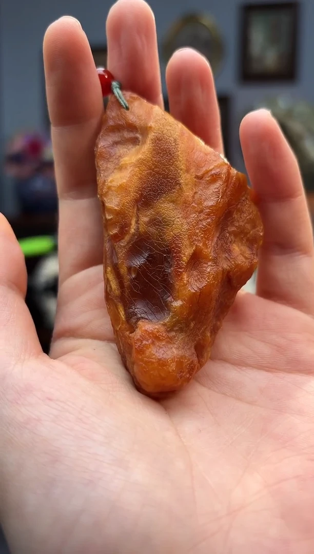 琥珀颈饰未镶嵌吊坠