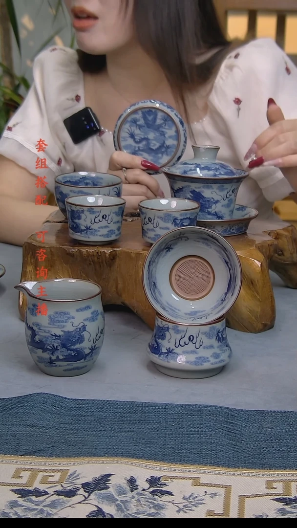 简装家用款7件套 老陶泥开片纹陶瓷茶具