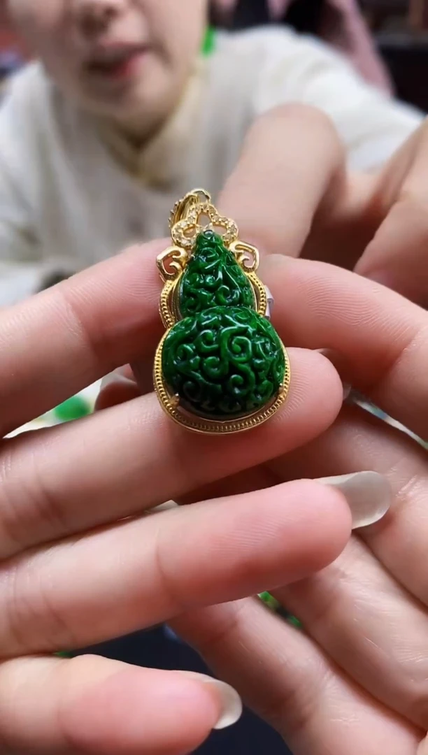 颈饰未镶嵌翡翠翡翠吊坠-62