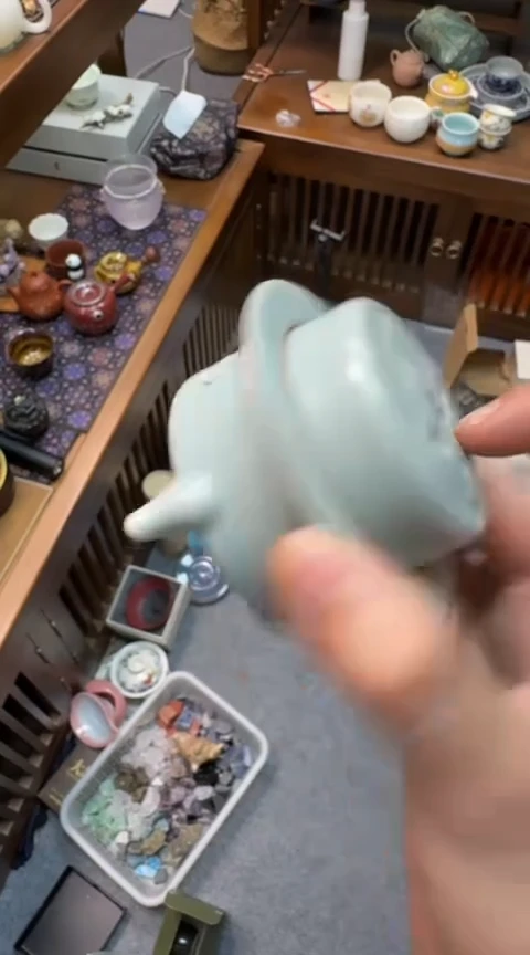 摆件陶茶具茶具茶具北溪香炉绿