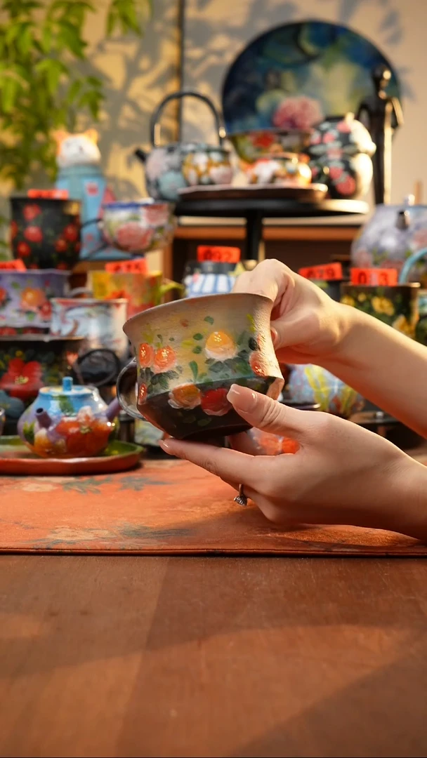 瓷片景德镇手工手绘197