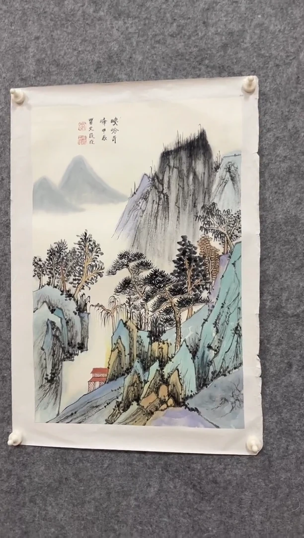 【闪购商品】国画绘画山水作品2.7平尺