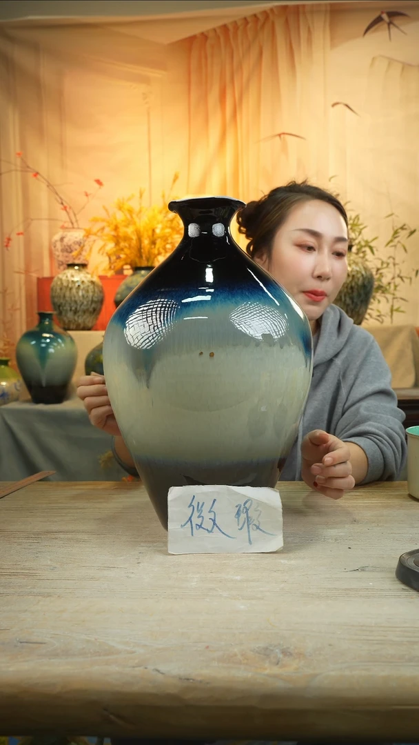 高41口10陶瓷花瓶花器