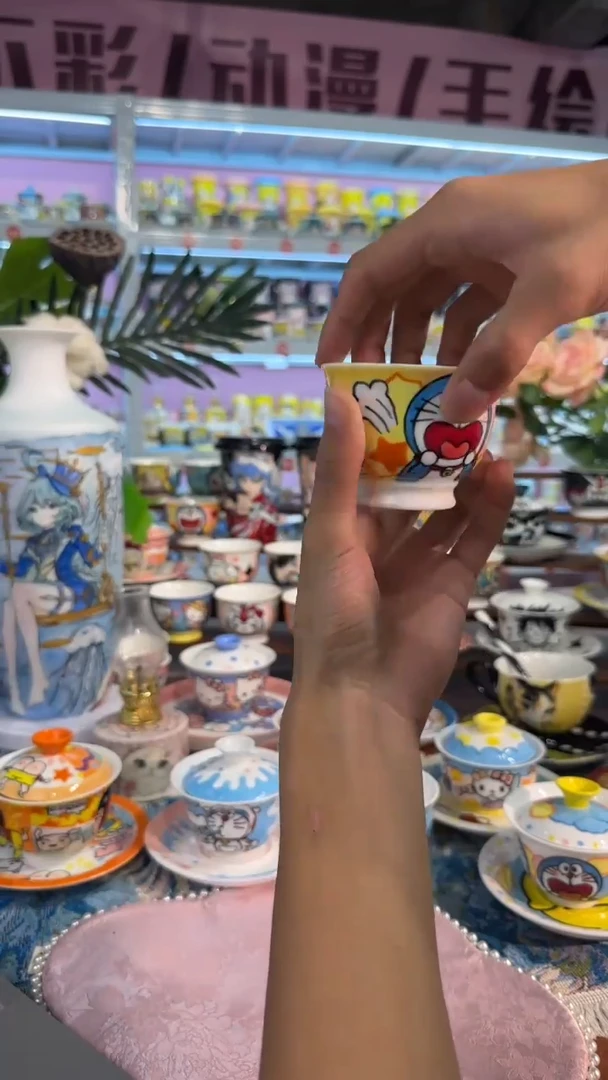 高温釉下彩纯手绘陶瓷