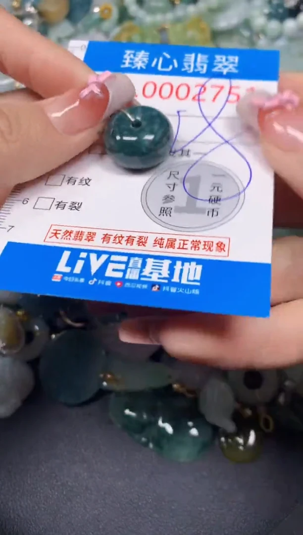 【闪购商品】翡翠颈饰未镶嵌含绳000