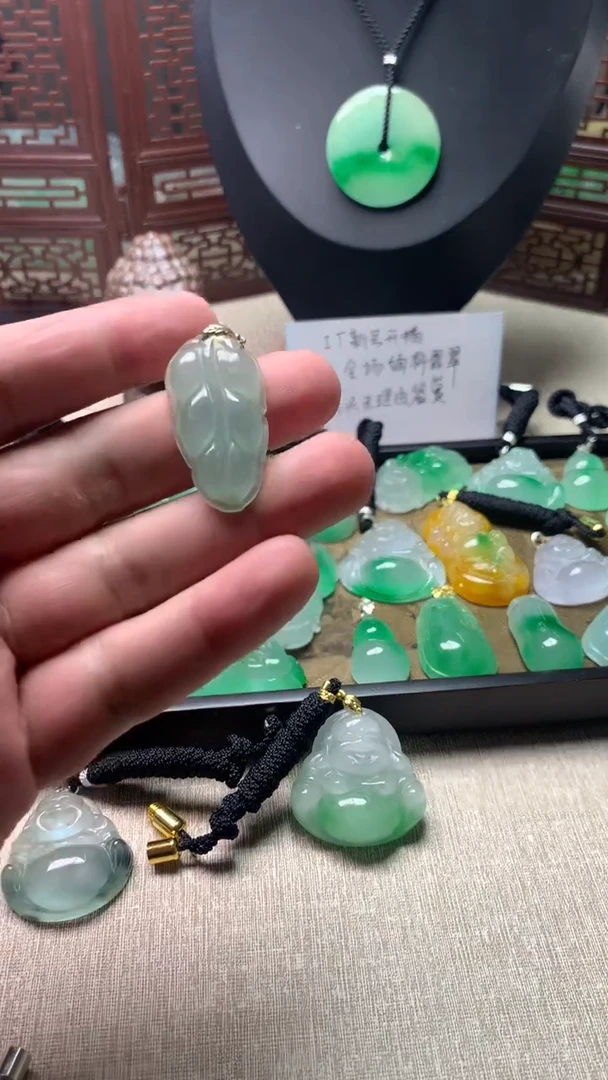 颈饰未镶嵌翡翠所见即所得，一图一物