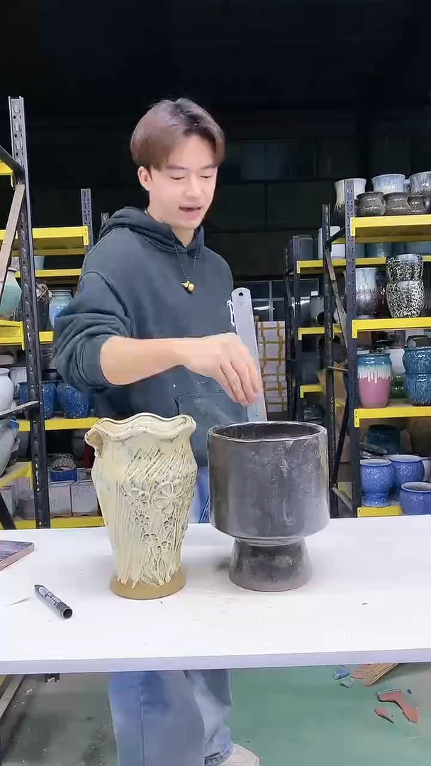 紫砂花盆宜兴紫砂粗陶花盆