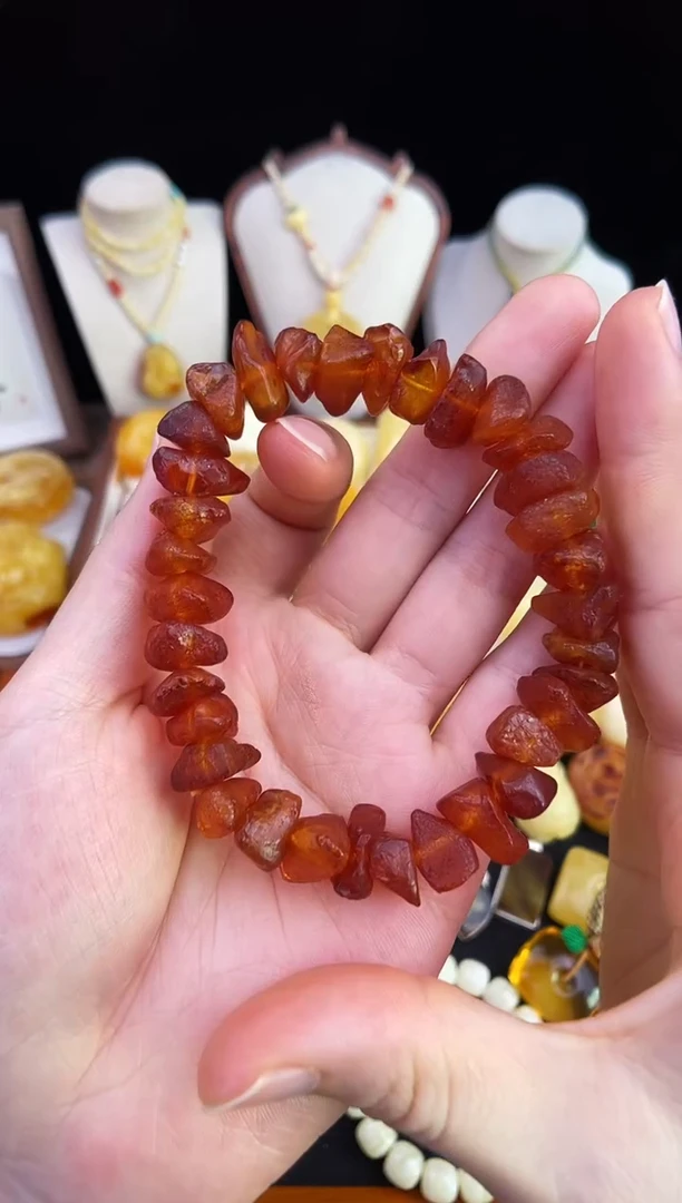 琥珀未镶嵌珠宝奇石柒月