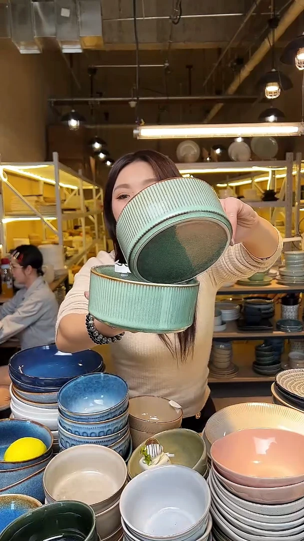 瓷291外贸尾货窑变釉下彩默认微瑕