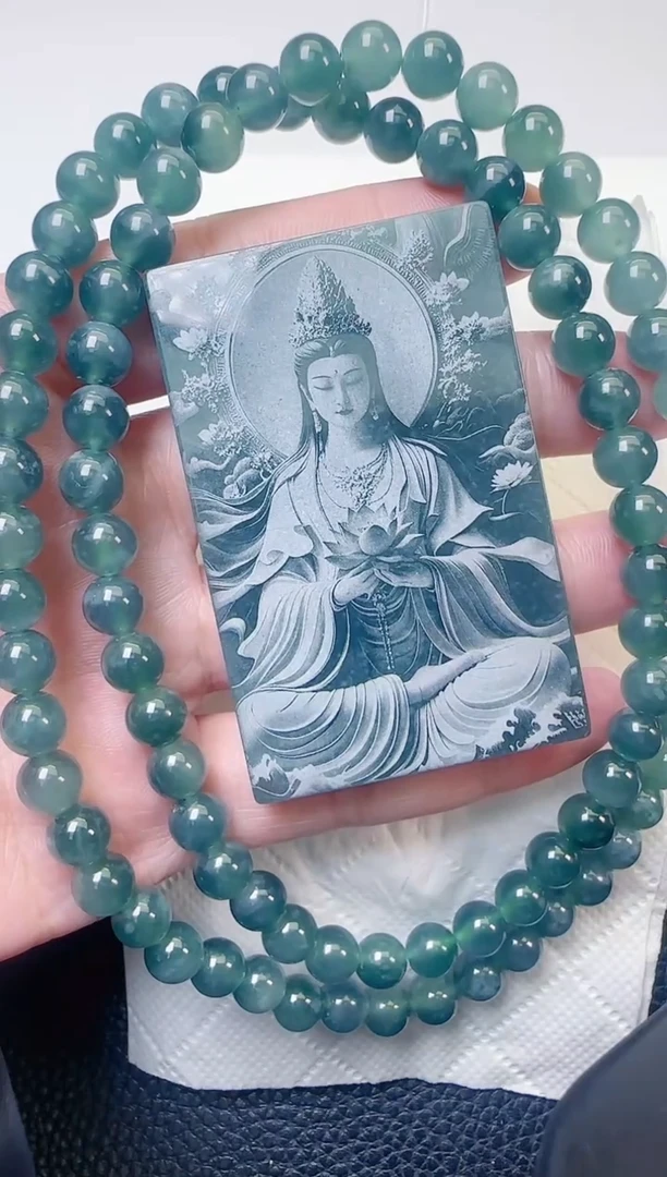 颈饰未镶嵌翡翠天然A货翡翠  多样性随机发其一