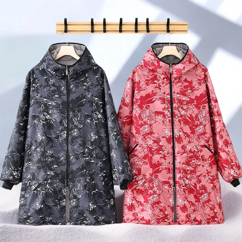 新款加厚冬季围裙耐脏保暖外套成人户外工作服男女同款罩衣锁温