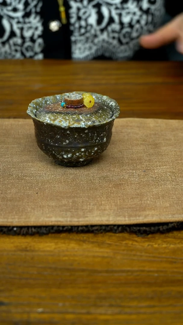 金猛原矿陶土手作盖碗