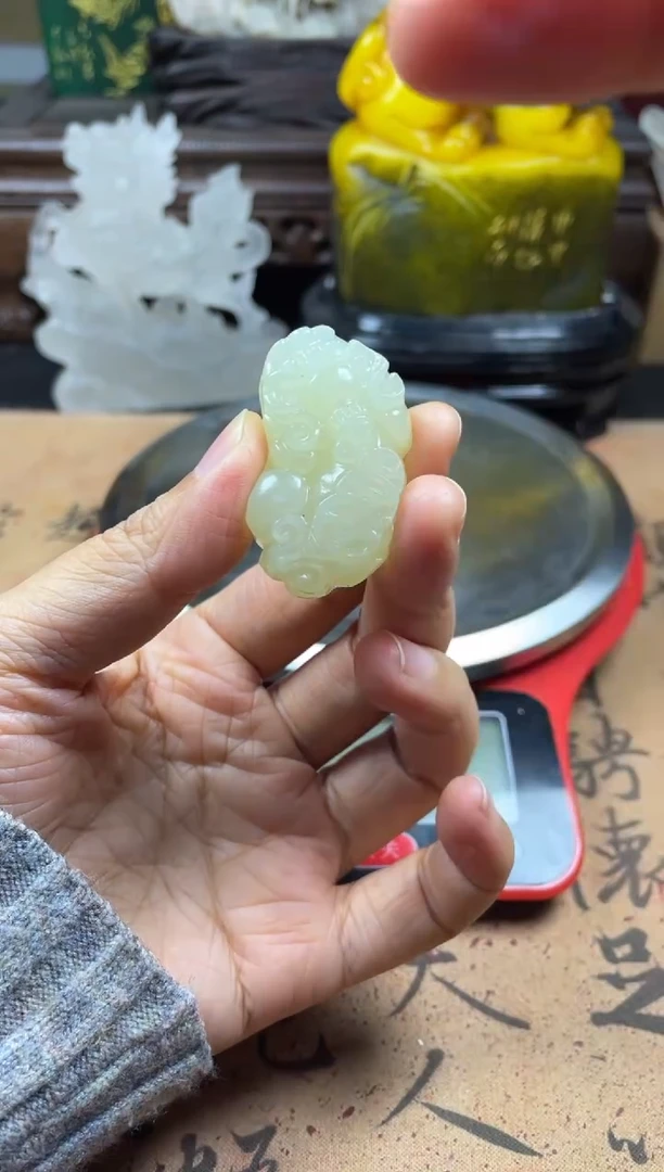 寿山石印石1米福利貔貅钮啊