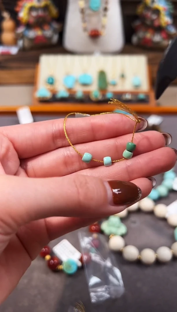 未镶嵌绿松石配饰直切隔珠