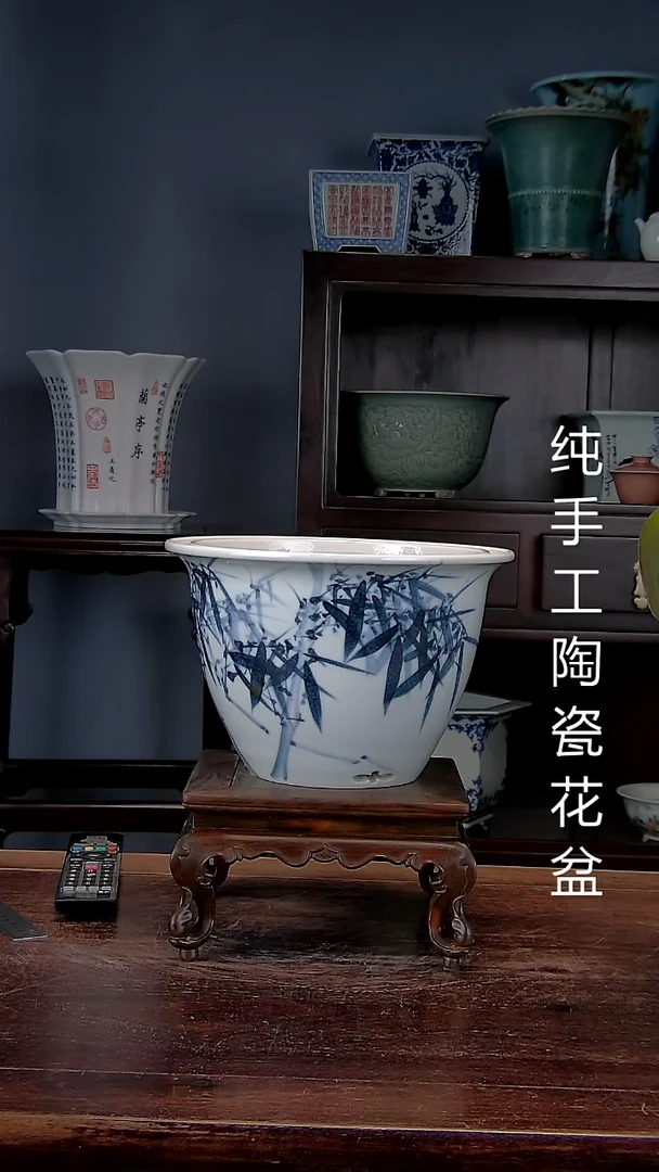 景德镇陶瓷手工花盆