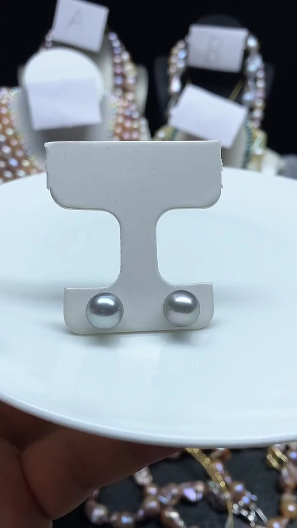 【闪购商品】淡水珍珠耳饰未镶嵌多人