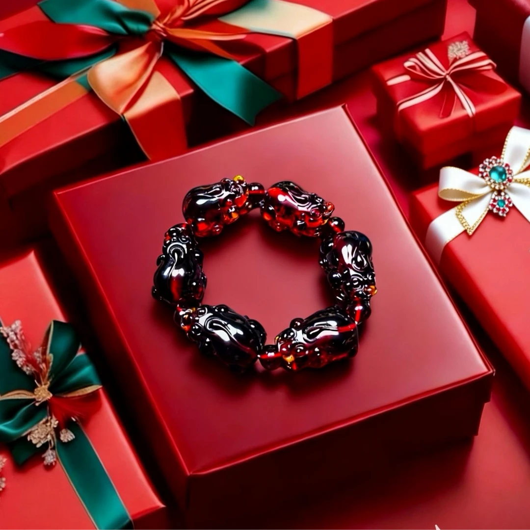 B306-精品时尚国际奢饰瑰宝貔貅手串配礼盒