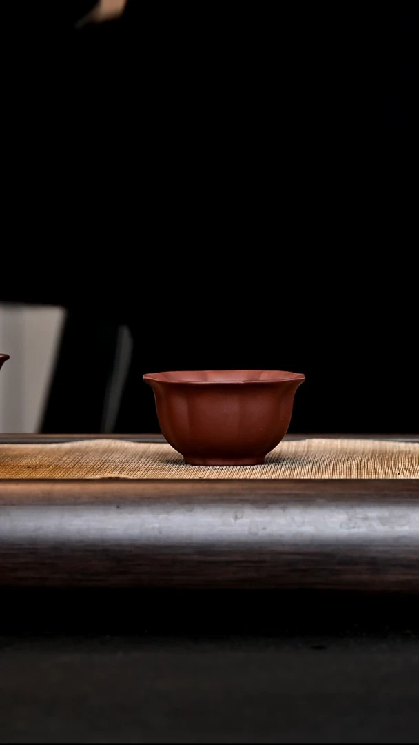 【闪购商品】紫砂茶杯aa13065 小筋纹杯 底槽清