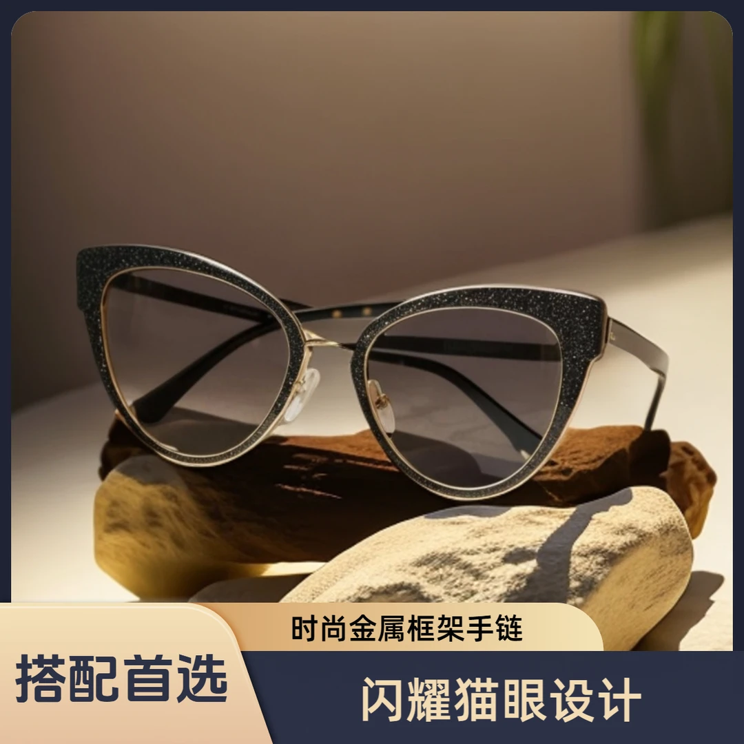 男款百搭复古墨镜