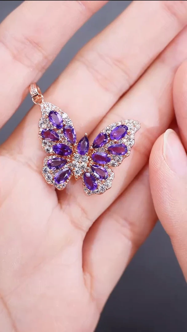 颈饰银S925镶嵌水晶颈饰