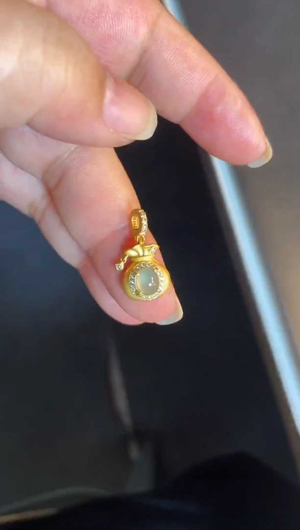 吊坠(不含链)银S925镶嵌翡翠1