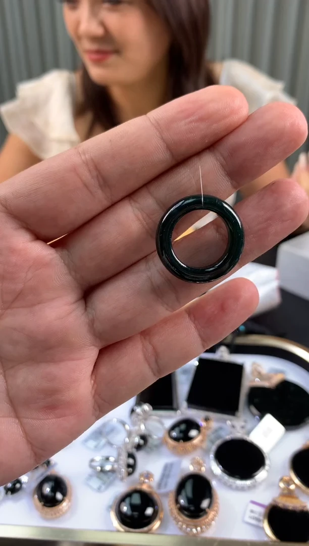 翡翠戒圈未镶嵌7003554/5085/多样性发/一件