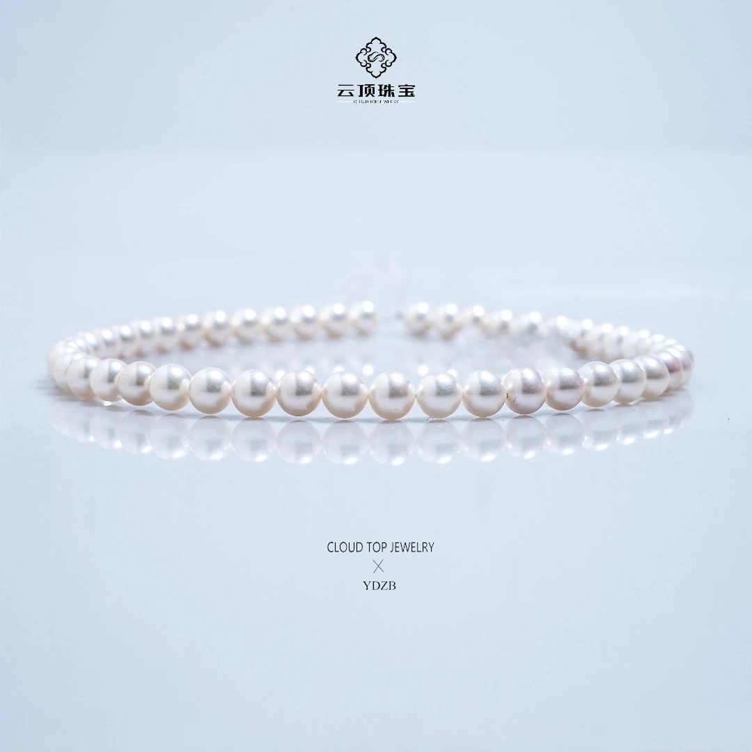 【王总专属福利】吉尔德特选至尊证极光淡水无核白色珍珠9-10mm
