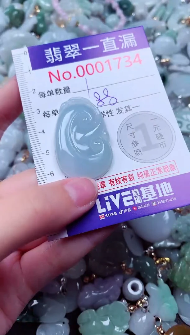 吊坠(不含链)未镶嵌翡翠1734