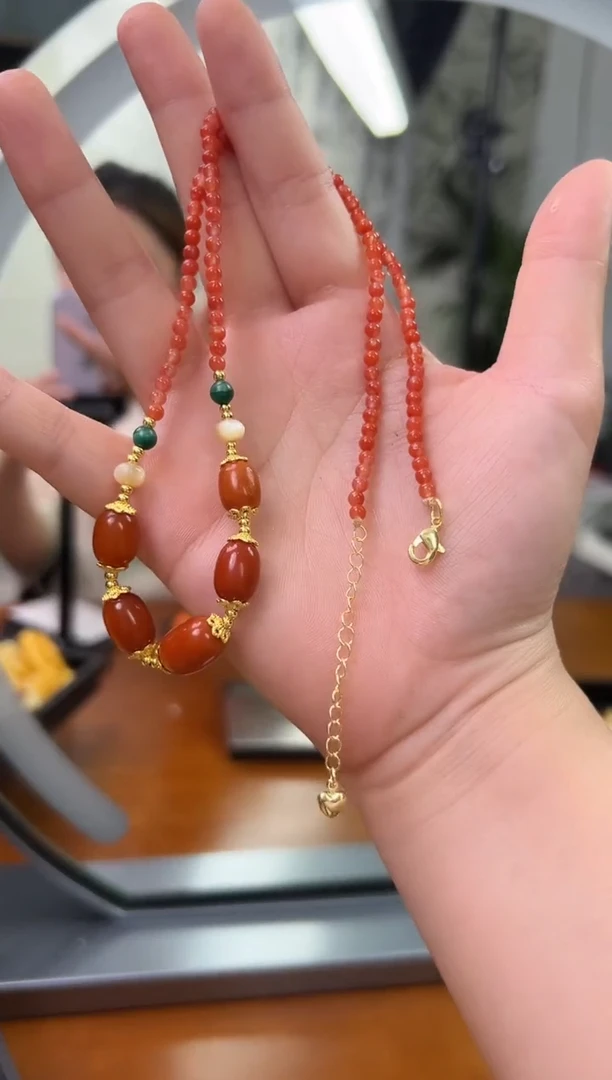 未镶嵌蜜蜡裸石蜜蜡锁骨链多样性发一条