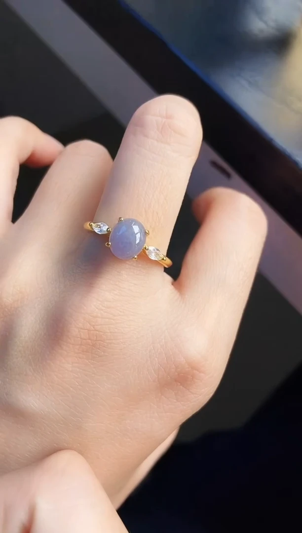 银S925镶嵌戒指翡翠12