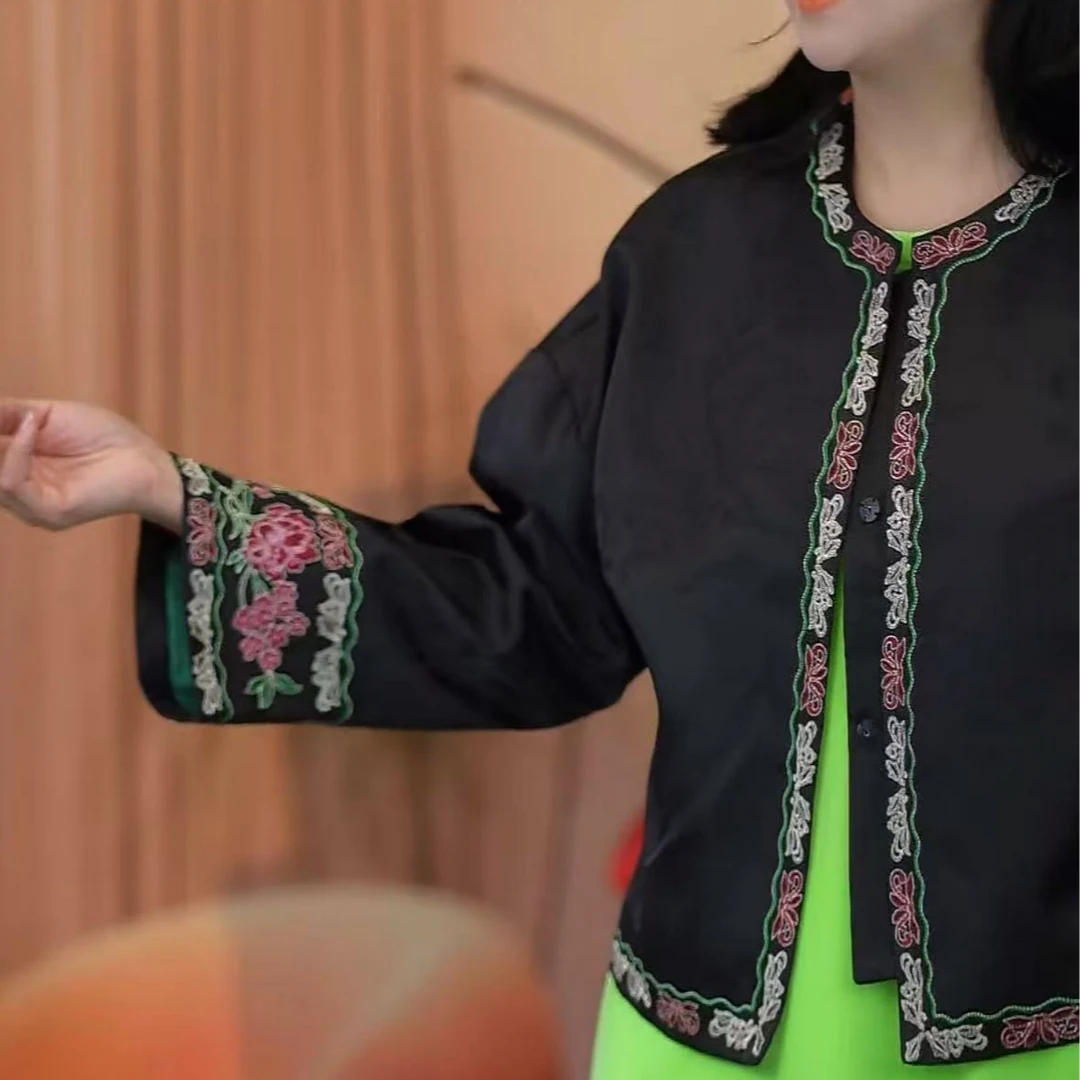 【万花】春秋新款新中式国风重工绣花外套