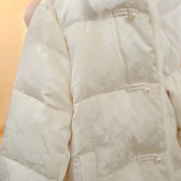 【新年必备】X9399新款高端专柜提花刺绣羽绒服外套