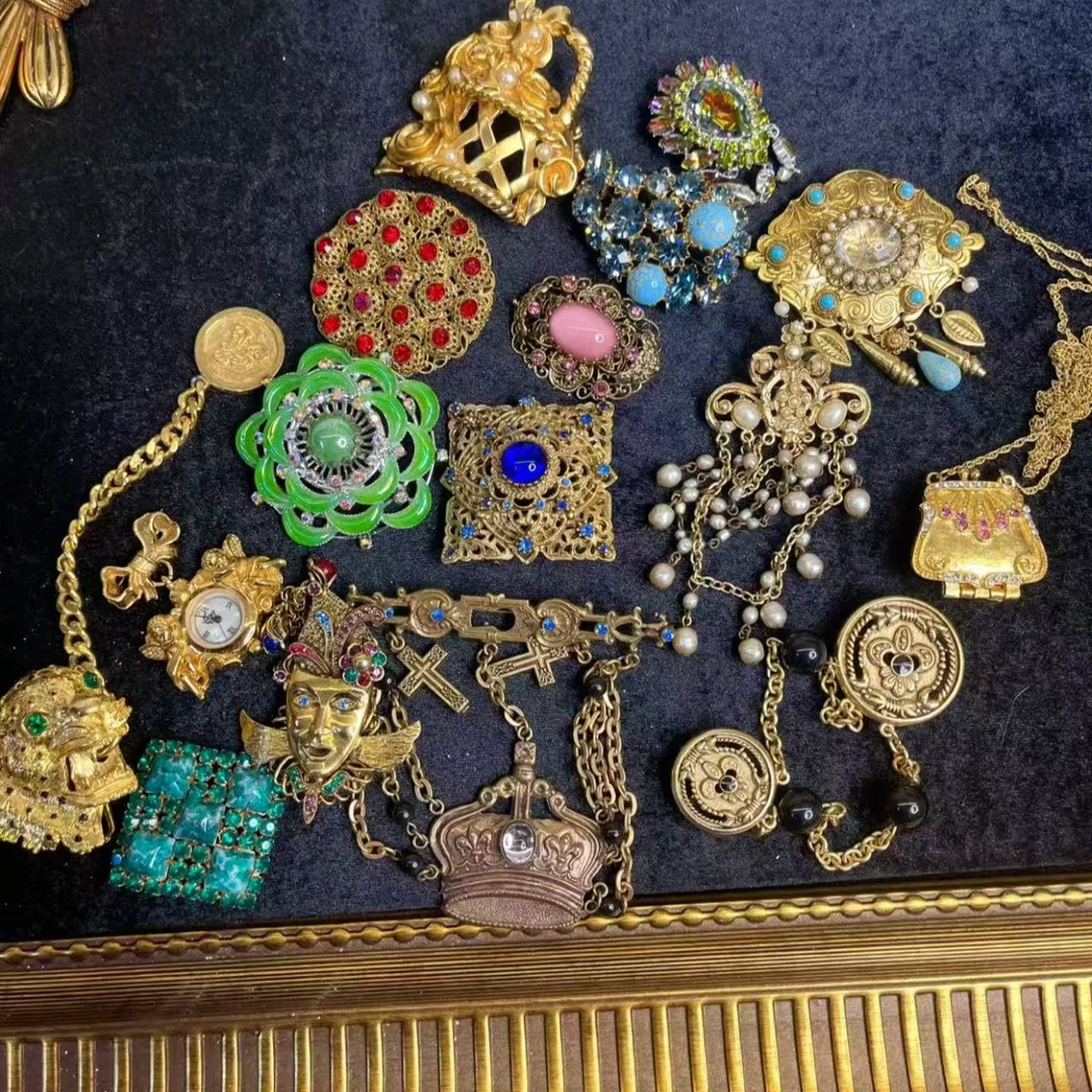 铜合金胸针 中古首饰vintage-7