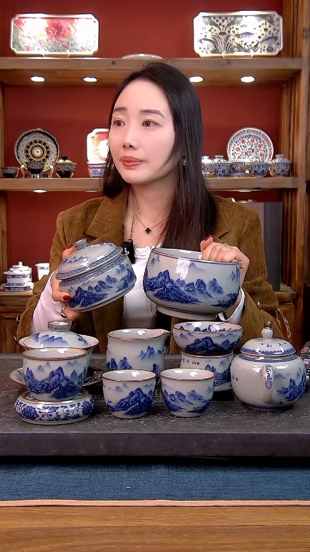 简装家用款2件套 老陶泥开片纹陶瓷茶具