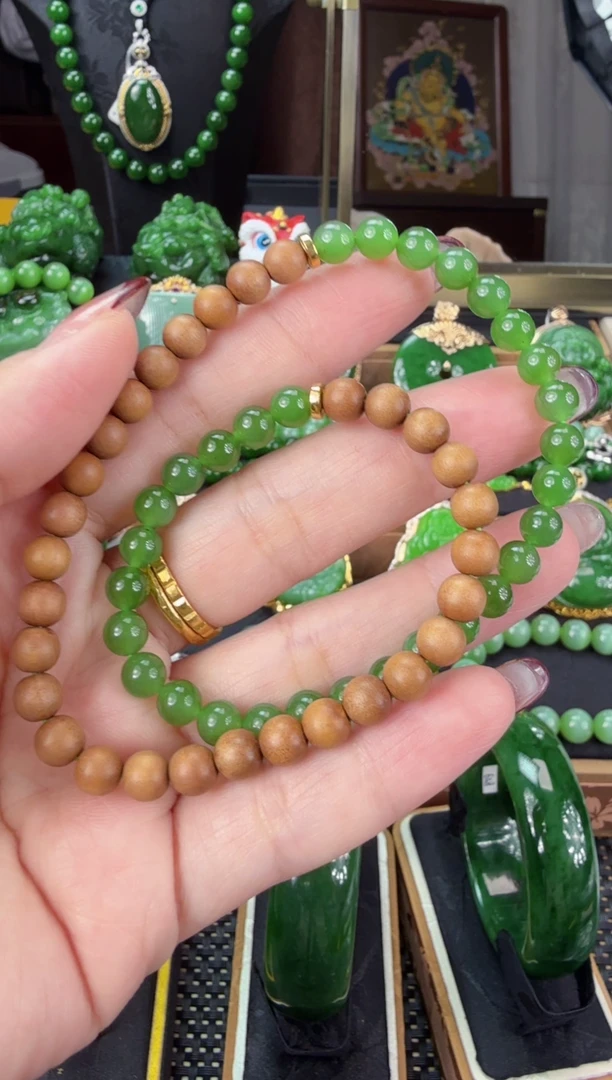 【闪购商品】和田玉（碧玉）手串未镶嵌