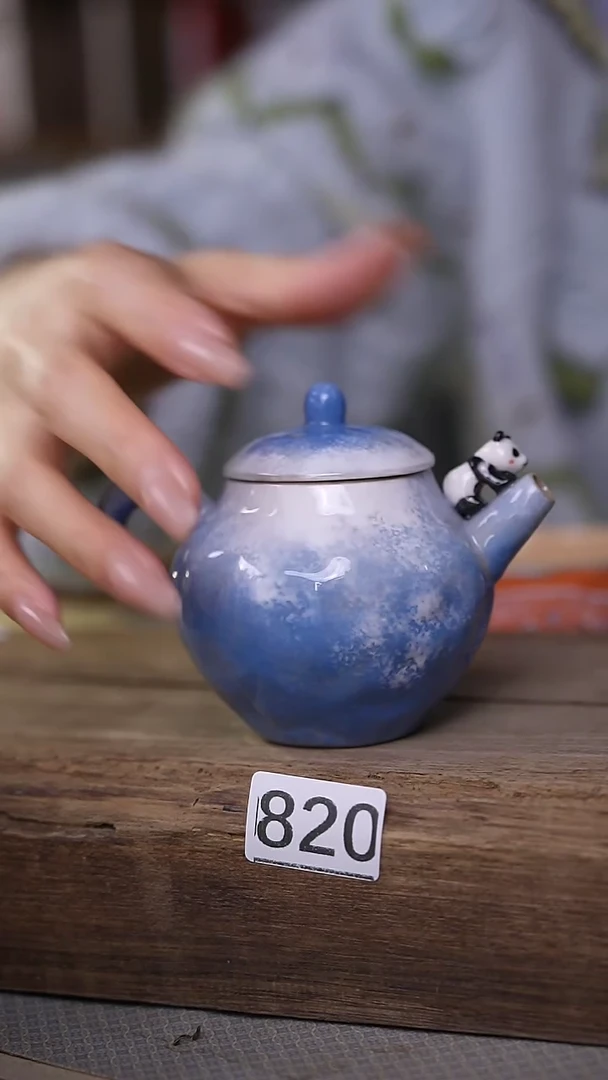 【闪购商品】瓷片趴趴熊系列·设计师贰渔手作 壶