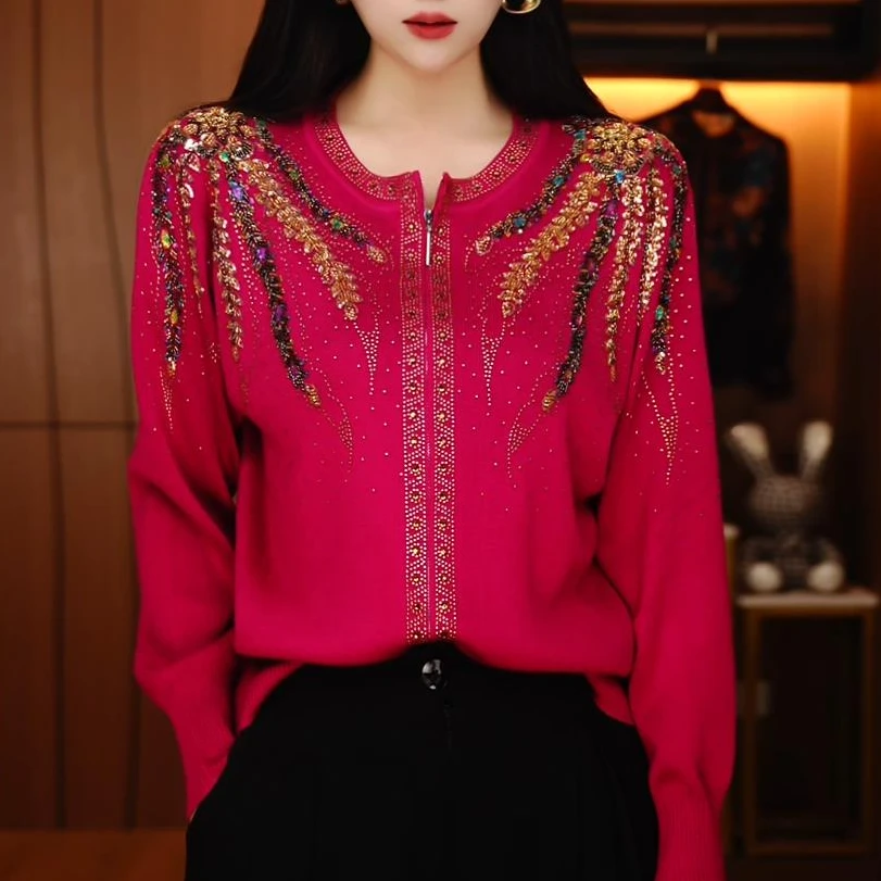 风穗-秋冬保暖毛衣抗起球高端显瘦百搭减龄气质时尚套头