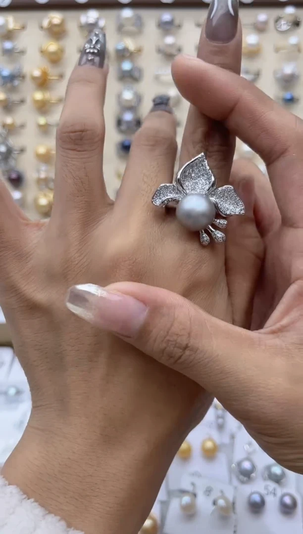 【闪购商品】淡水珍珠戒指合金0.0