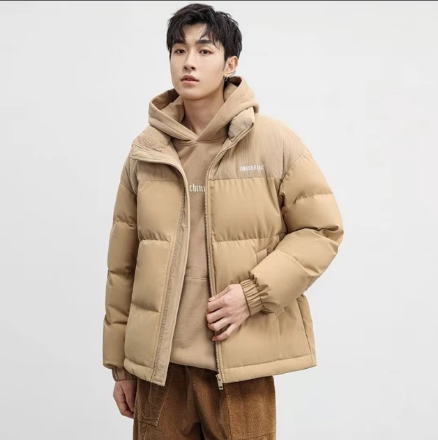 灯芯绒棉服男女同款2024新款立领宽松显瘦拼接棉衣24950