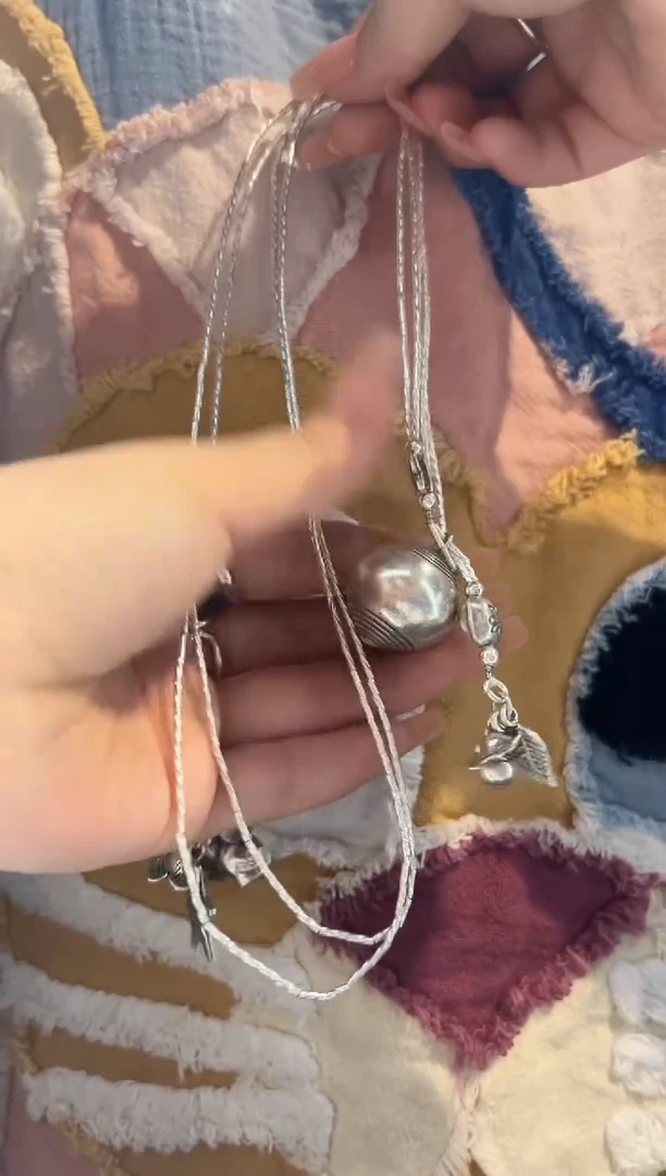 无925银小*糕项链