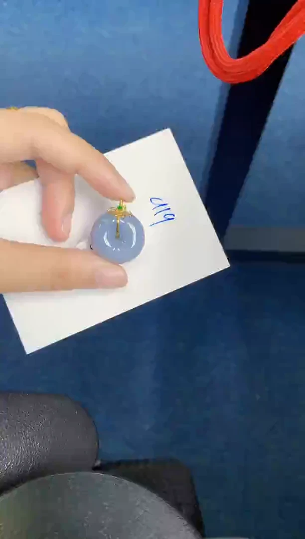 翡翠18K金镶嵌颈饰000000000