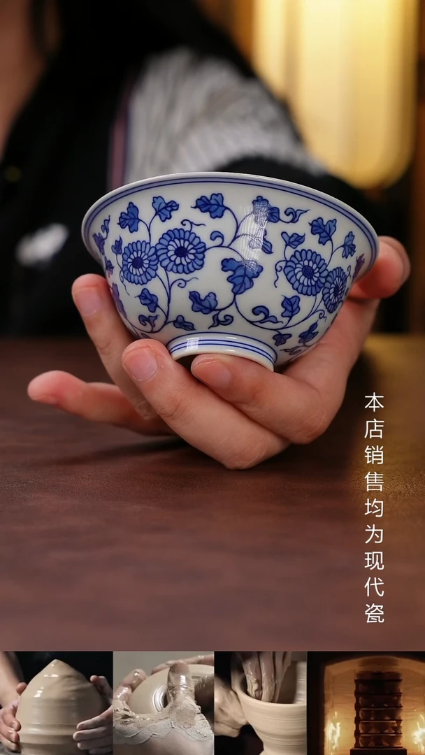 摆件景德镇全手工手绘