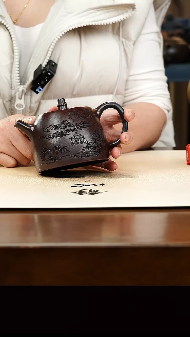 茶壶紫砂宜兴原矿紫砂壶孤品