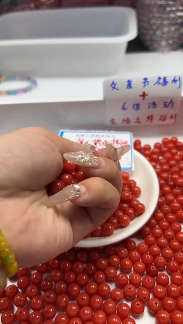 南红玛瑙未镶嵌颈饰w2185满肉南红8mm*40颗