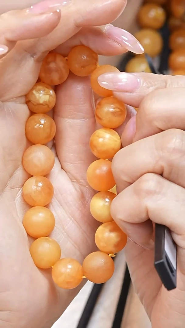 蜜蜡颈饰未镶嵌8033天然蜜蜡珠宝奇石云端妖孽全部保真